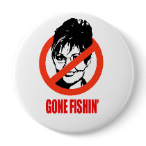 Gone Fishin' T-shirt Buttons
