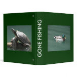 GONE FISHING 3 RING BINDER