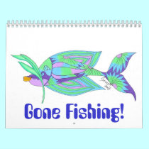Gone Fishing! Calendar calendars