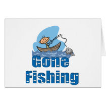 Gone Fishing cards by cooltees Gone Fishing cards