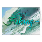 postcard - Gone Fishing greeting card