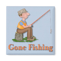 Gone Fishing magnets by Spice Gone Fishing magnets