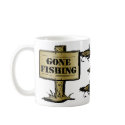 Gone Fishing Mug by Mugs4All Gone Fishing Mug
