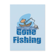 Gone Fishing postcards