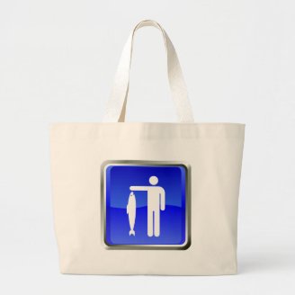 Gone Fishing Sign Bag