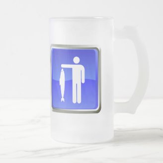 Gone Fishing Sign Mugs