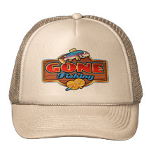 GONE FISHING TRUCKER HAT