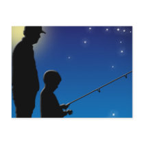 Gone Fishing with my Son postcards