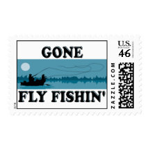 Gone Fly Fishin' Stamp