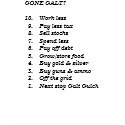 Gone Galt Running T-Shirt by medlawyer Gone Galt Running T-Shirt