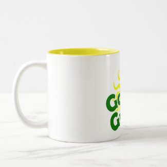 gone green solar coffee mug