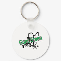 Gone Green (Tricycle) keychains by CelebrationZazzle Gone Green (Tricycle) keychains
