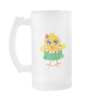 Gone Hawaii Hula Chick Coffee Mugs