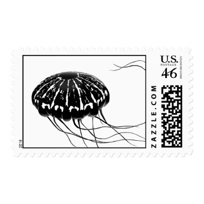 gone jellyfishing postage stamp by potatocrisps