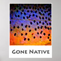 Gone Native Brush Strokes - Poster