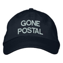 Gone Postal Embroidered Hat embroidered hats by embroideryshirts Gone Postal Embroidered Hat embroidered hats