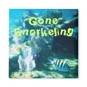 Gone Snorkeling Magnet magnet