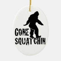 Gone Squatchin 2 Christmas Ornaments