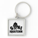 Gone Squatchin - Bigfoot holding O Keychain