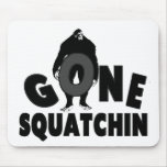 Gone Squatchin - Bigfoot holding O Mousepad