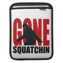 Gone Squatchin - Black and Red Sleeve For iPads