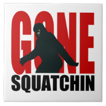 Gone Squatchin - Black and Red Tiles