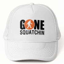 Gone Squatchin Blue Trucker Hats