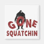 Gone Squatchin - Crayon Style Squatcher Magnet