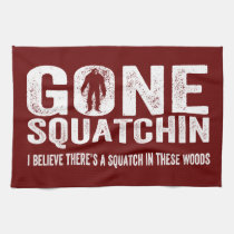 Gone Squatchin (Distressed) Squatch in these Woods