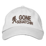 Gone Squatchin embroidered hats