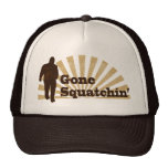 Gone Squatchin' Funny Bigfoot Sasquatch hats