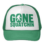 Gone Squatchin Green Letters Hat