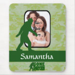 Gone squatchin photo template mouse pad