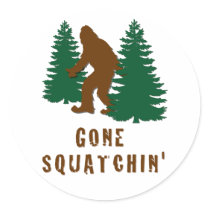Gone Squatchin Stickers