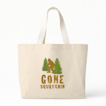 Gone Squatchin (Vintage) Tote Bags