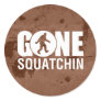 Gone Squatchin Vintage Round Stickers