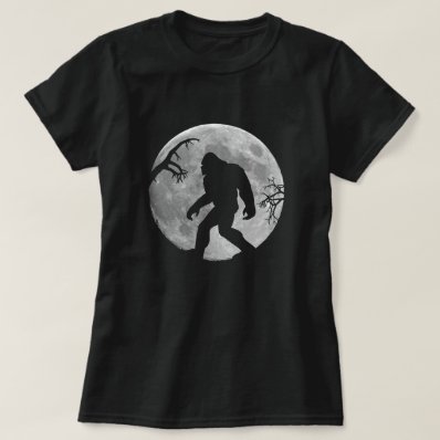 Gone Squatchin with moon and silhouette T-shirt