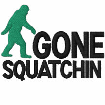 Gone Squatching *large logo* embroidery