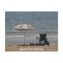 Gone Swimming Post Cards