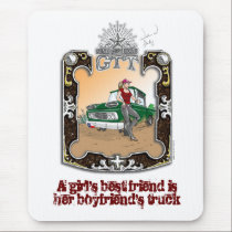 Gone to Texas Girl's Best Friend Mousepad mousepads
