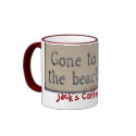 Gone to the Beach, Jack mugs by ajregnier Gone to the Beach, Jack mugs