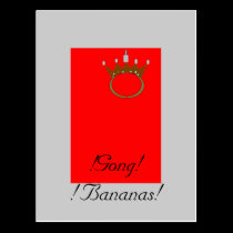 Gong bananas postcards