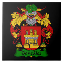 Gonzalez Family Coat of Arms Tile