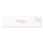 Gonzalez Last Name Classic Style Bumper Stickers
