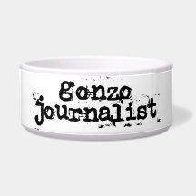 Gonzo Journalist Dog Water Bowls