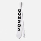 standard_tie - BLK and white GONZOS tie standard_tie - BLK and white GONZOS tie