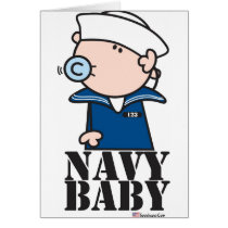 Goochicoo - Navy Baby Greeting Cards