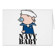 Goochicoo - Navy Baby Card