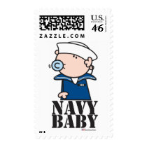 Goochicoo - Navy Baby Postage Stamp