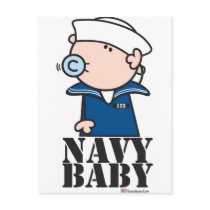 Goochicoo - Navy Baby Post Card